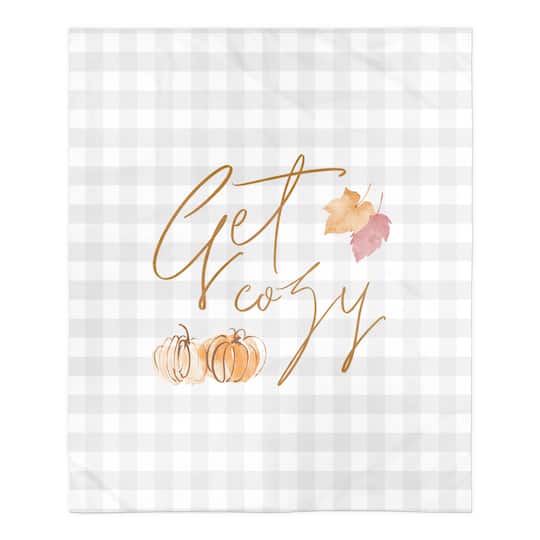 Get Cozy Check Sherpa Fleece Blanket